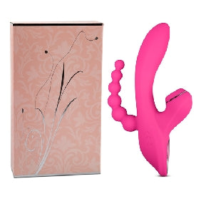 Dual Pleasure Vibrator Rechargeable Pink