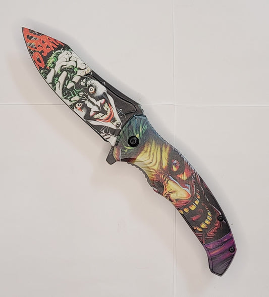 4.75" Collector's Edition Batman and Joker Series1 Folding Pocket Knife - Joker's Mad Mind