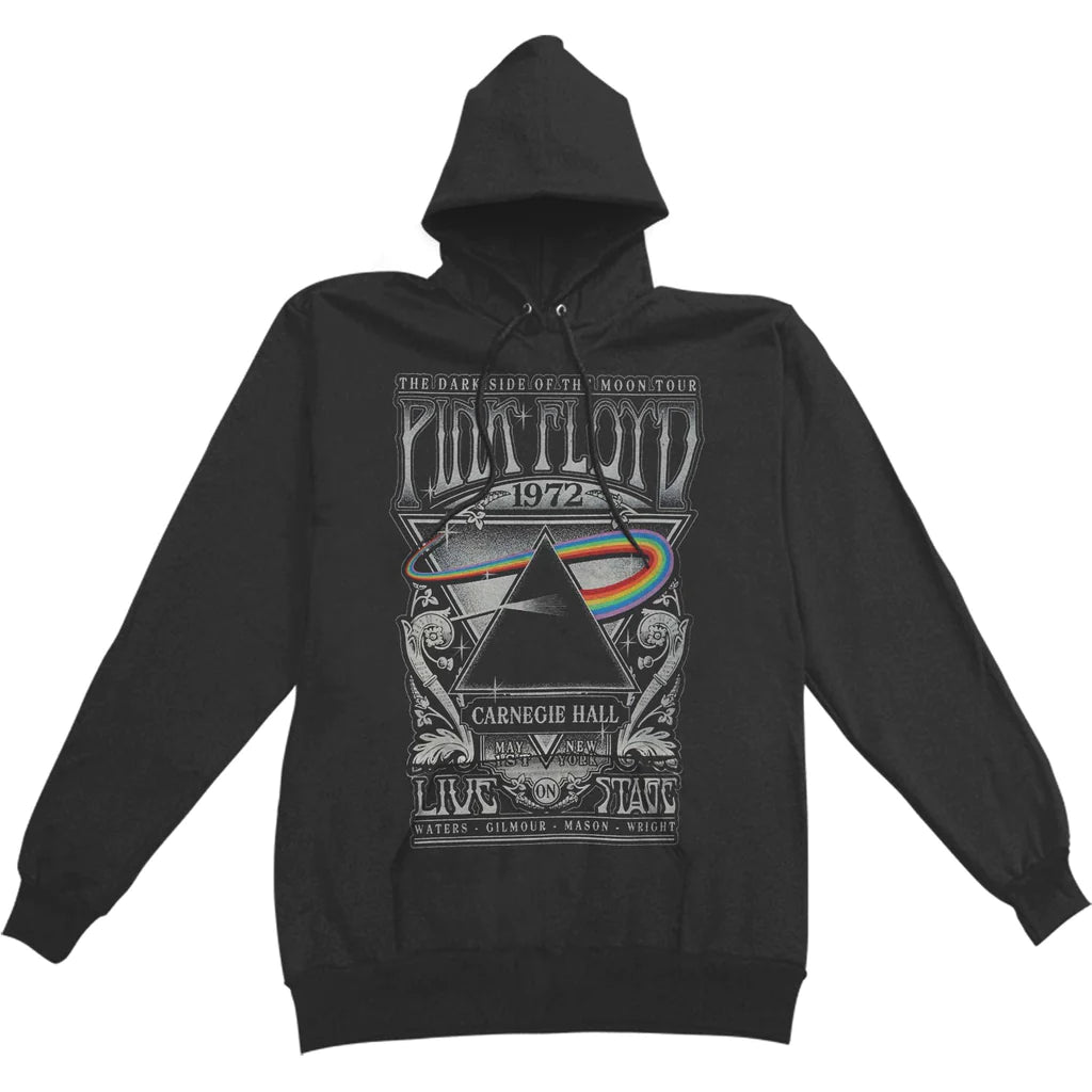 PINK FLOYD Carnegie Hall Poster Hooded Sweatshirt Large