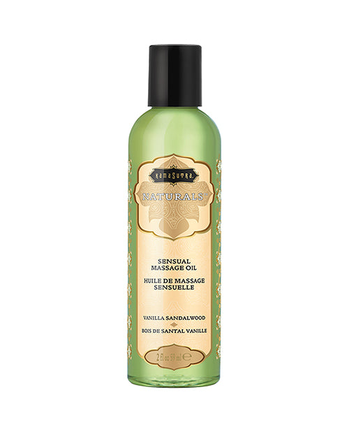 Kama Sutra Naturals Massage Oil Vanilla Sandalwood 2oz