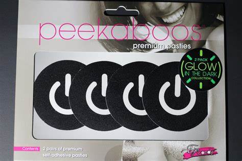 Peekaboos GLow Button Pasties 2pk