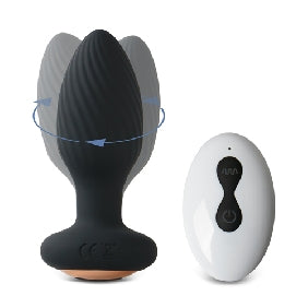 New Pleasure 360 Rotating Stimulator plug with Remote