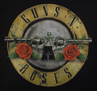 GUNS N ROSES (DISTRESSED BULLET) Small