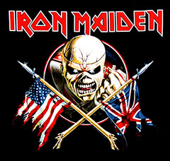 IRON MAIDEN (CROSSED FLAGS) Medium