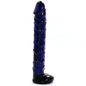 Dark Blue Glass Dildo 0455