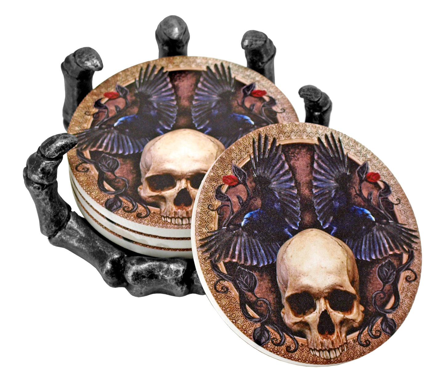 Skull Coaster Set