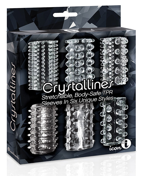 Crystallines TPR Sleeves 6 PK